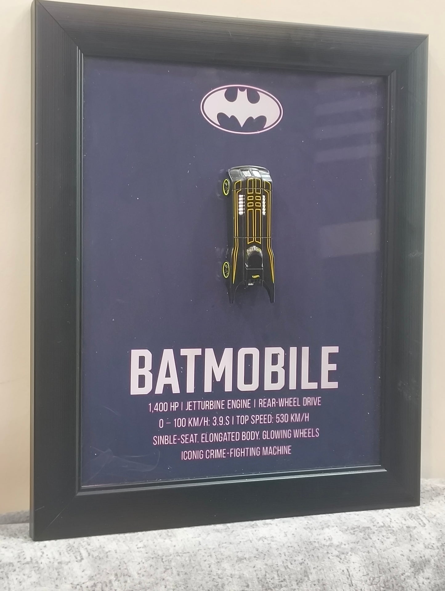 Batmobile animated series hotwheels frame