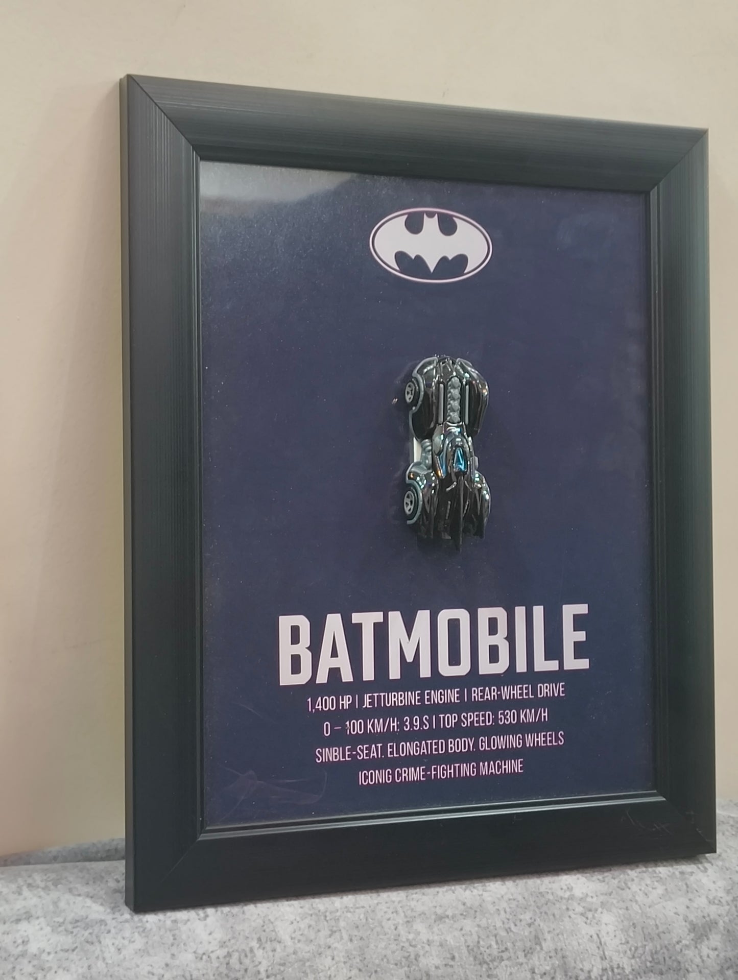 Batmobile animated series hotwheels frame