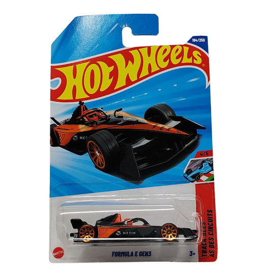 Track Aces Black Formula E Gen3 1:64 Scale Die-Cast Car by Hot Wheels