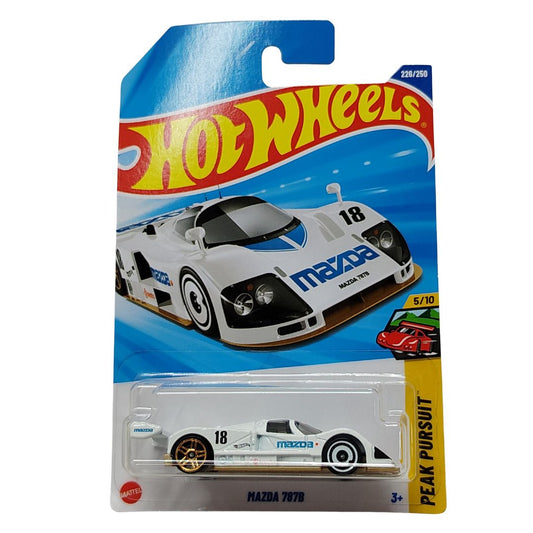 Peak Pursuit White Mazda 787B 1:64 Scale Die-Cast Car by Hot Wheels