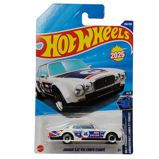 Wild Widebody White Jaguar XJC V12 Coupe 1:64 Scale Die-Cast Car by Hot Wheels
